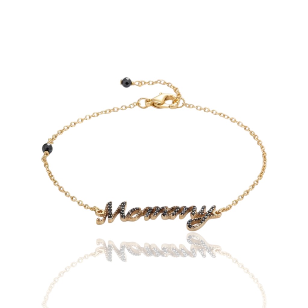 Bracciale in oro Rosa k9, Mommy (code AL2494)